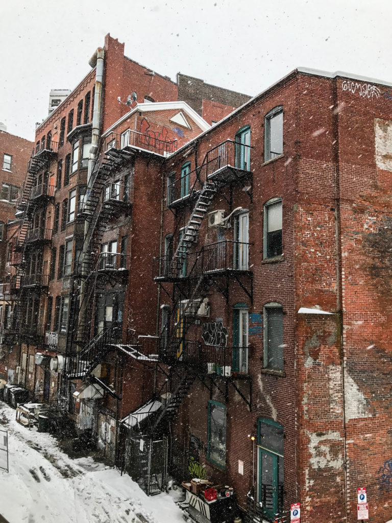 1 er avril : tempête de neige
