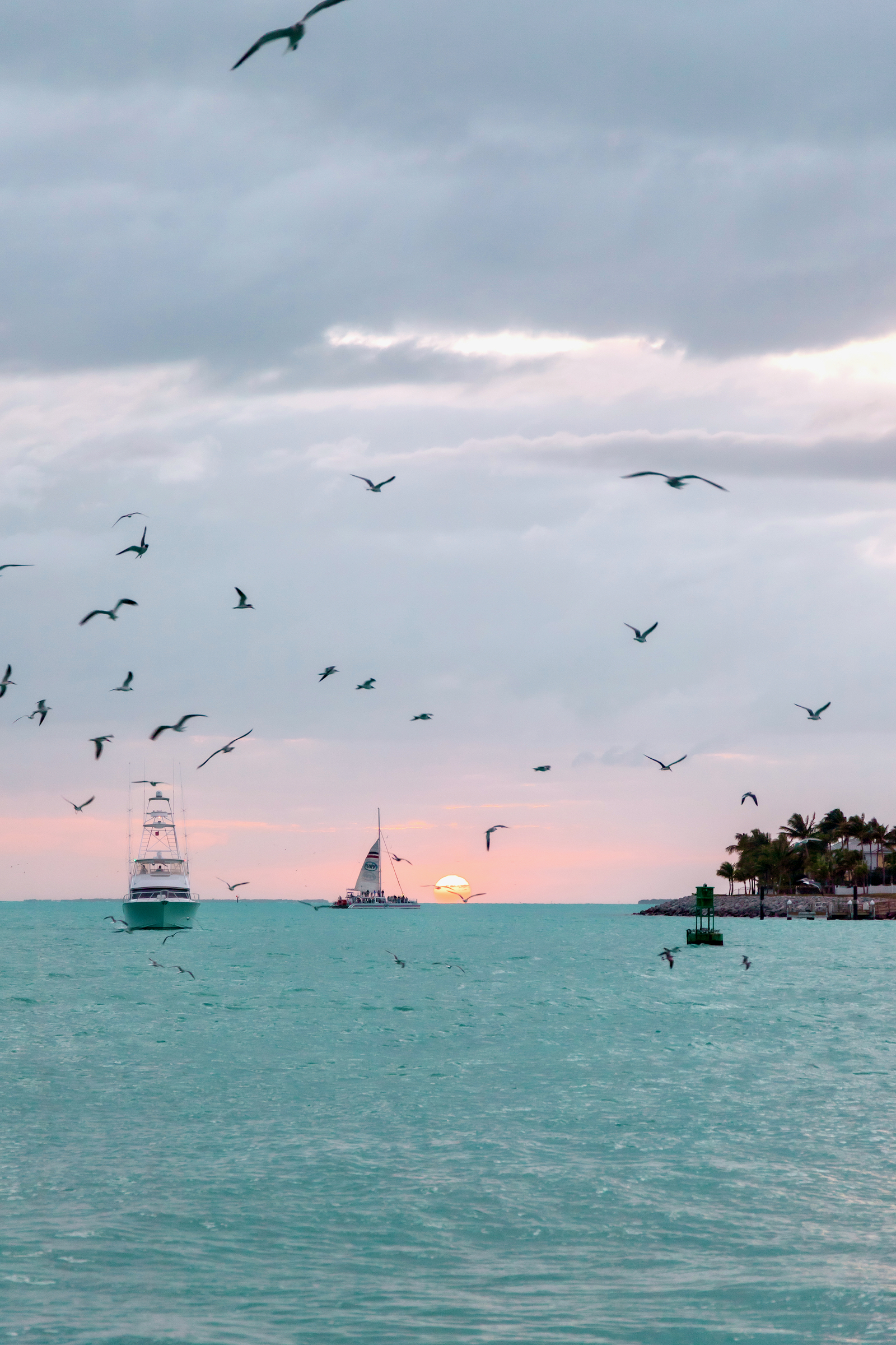 Coucher de soleil à Mallory Square