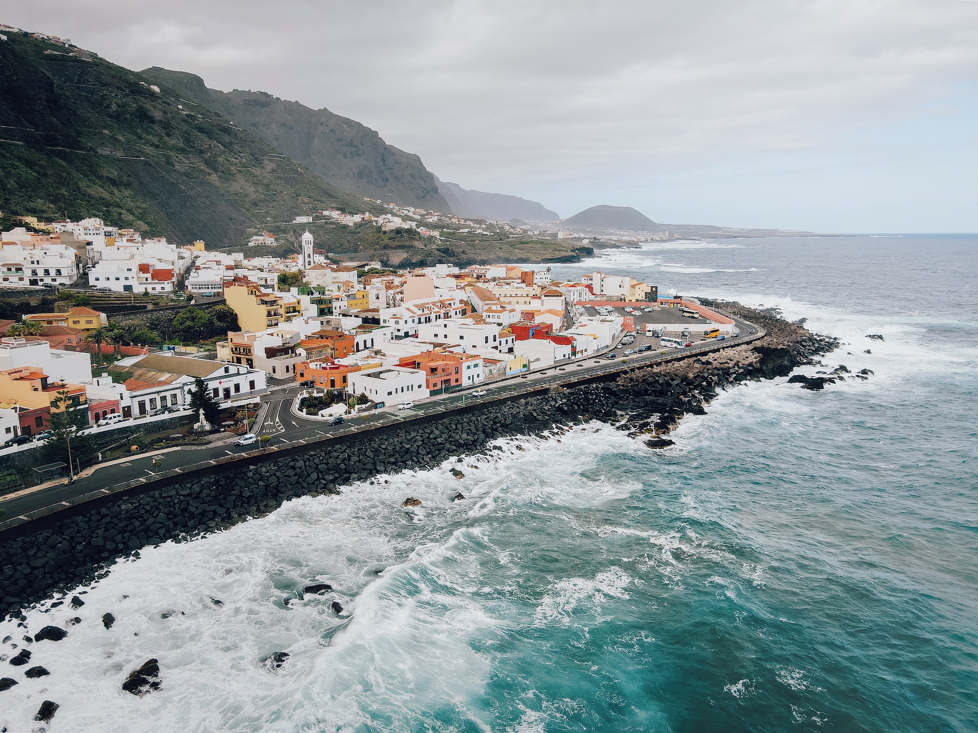 Garachico vue de drone